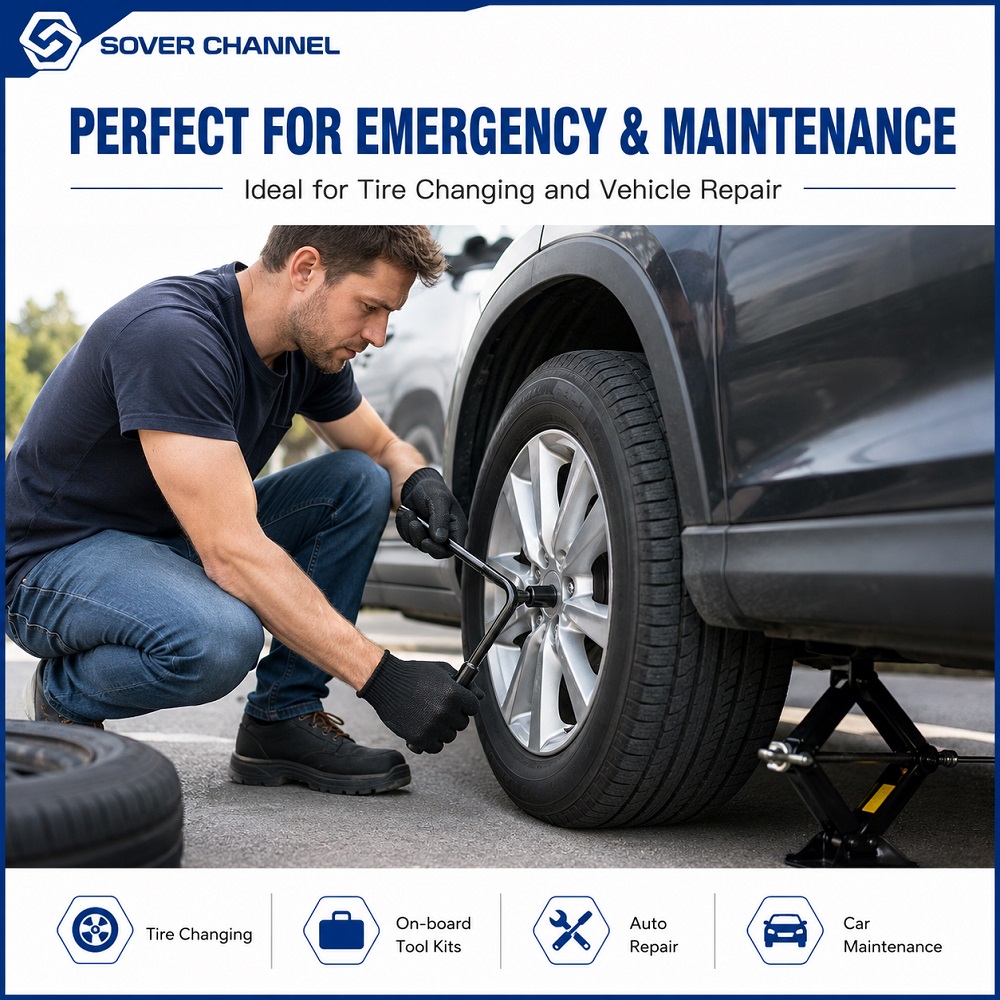 Ключ для шин L-образной формы из углеродистой стали 45# с оцинкованным покрытием